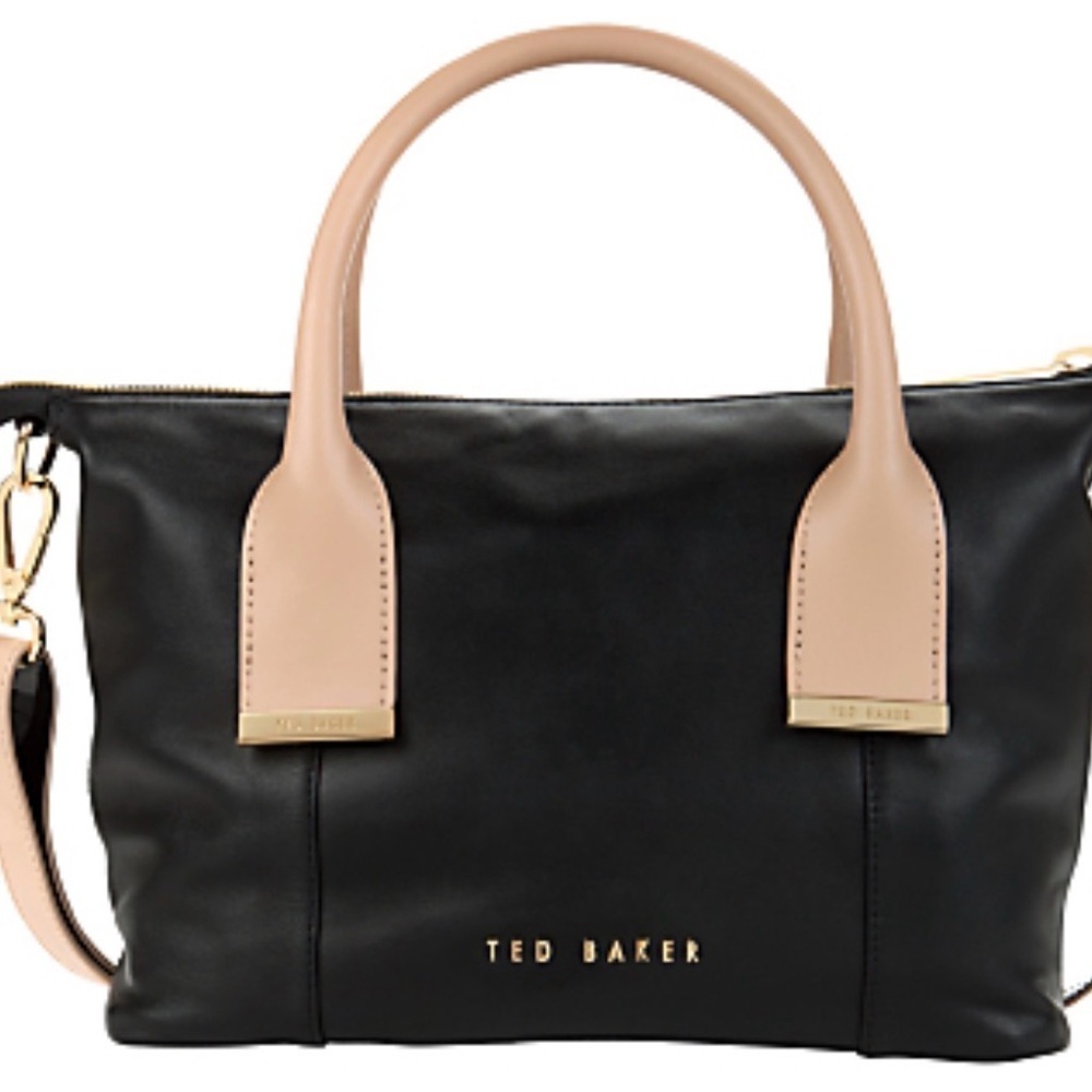 Ted Baker Black Leather Tote Bag